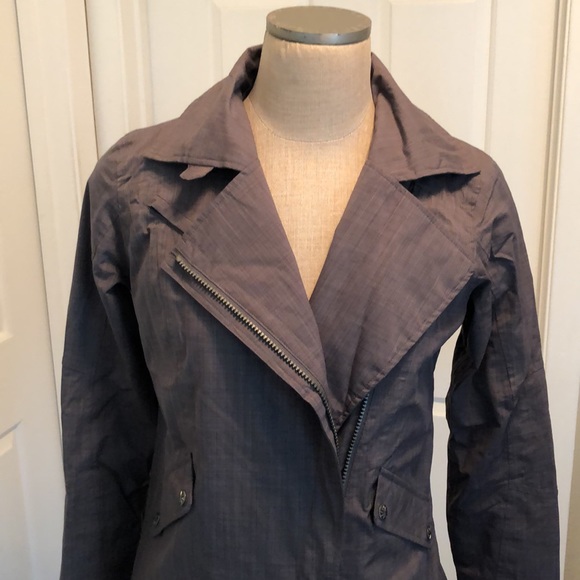 ATHLETA Commuter Moto Jacket Asymmetrical Zip-Up Long Sleeve Pockets Lined - Picture 5 of 16
